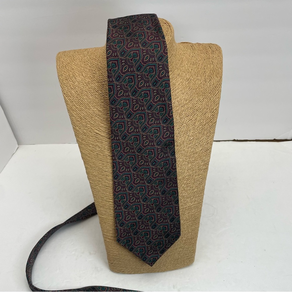 Vintage Ralph Lauren Polo silk Neck Tie Mens Mark Shale